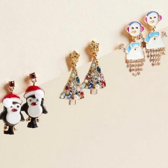 TORRID HOLIDAY DROP EARRING SET - Picture 2 of 6